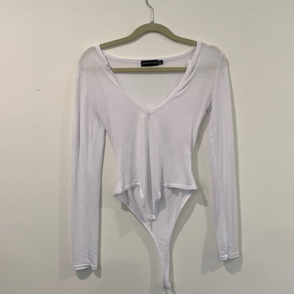 PrettyLittleThing white bodysuit